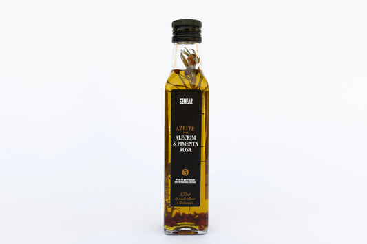 Azeite c/ Alecrim e Pimenta Rosa Semear 250 ml.