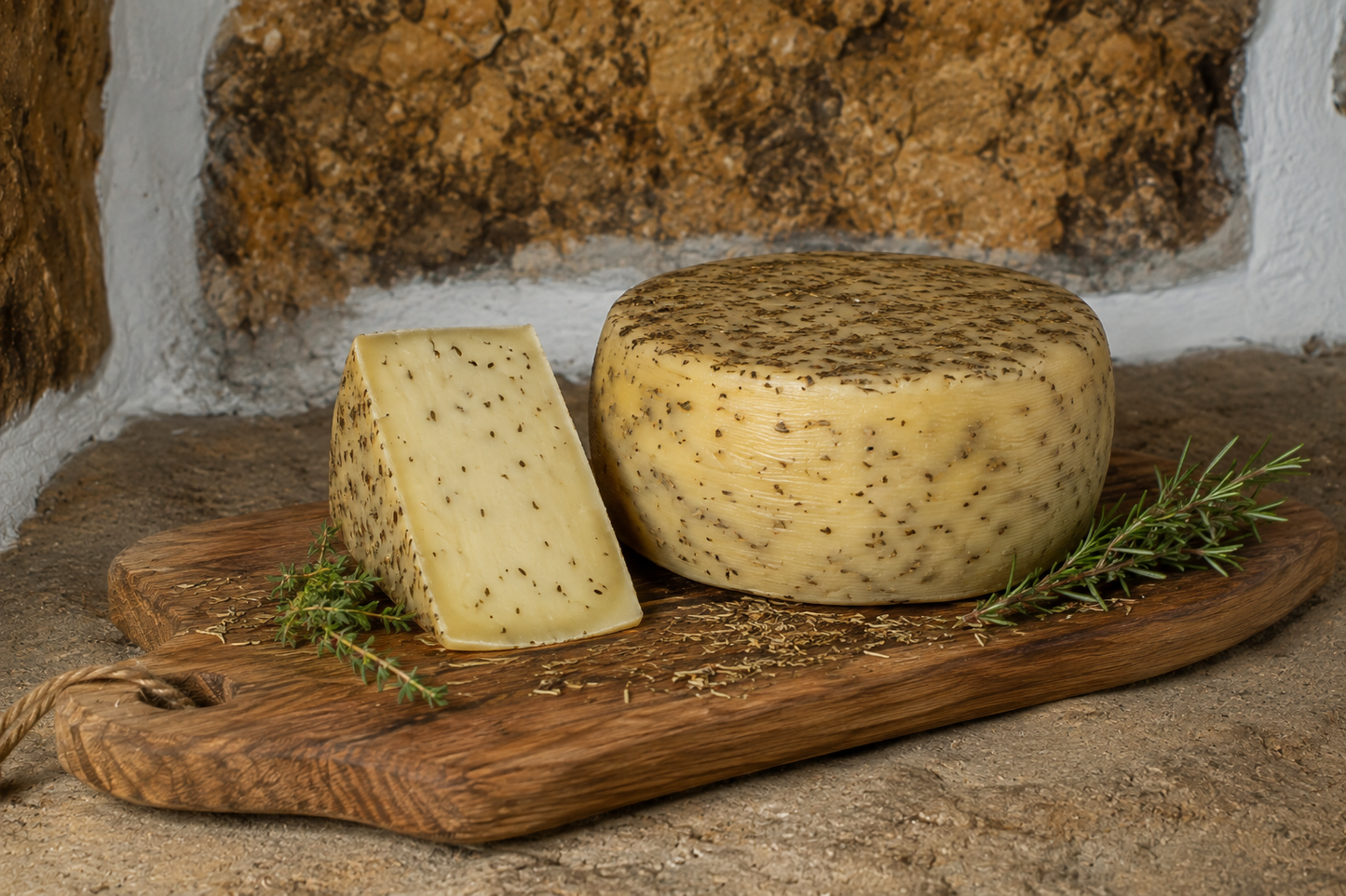 Queijo de Vaca Curado com Ervas Provençais